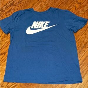 Nike Blue Short Sleeve Tee with Iconic Logo